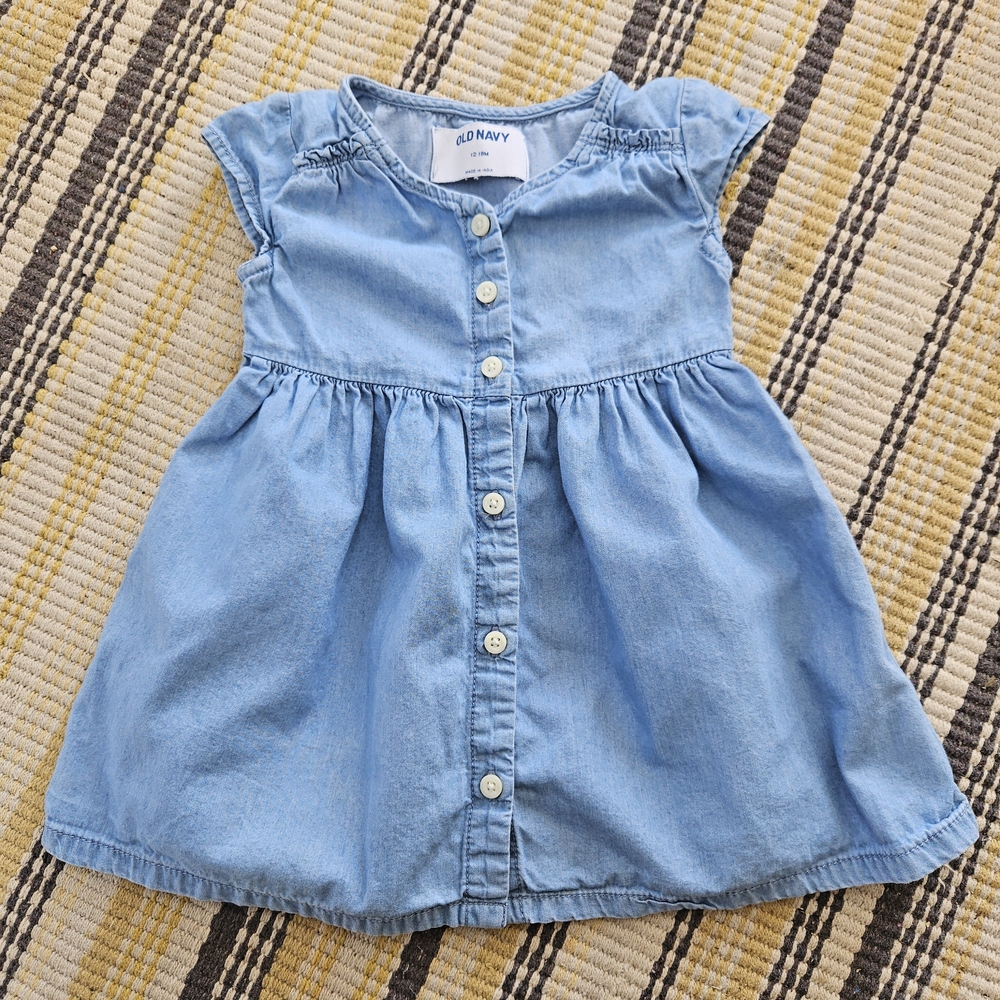 Baby Girl Light Blue Denim Dress